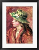 Young Girl in a Straw Hat Fine Art Print