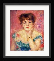 Portrait of the actress Jeanne Samary, 1877 Fine Art Print