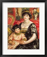 Madame Josse Bernheim-Jeune and her Son Henry, 1910 Fine Art Print