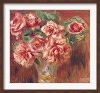 Roses in a Vase, c.1890 Fine Art Print