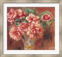 Roses in a Vase, c.1890 Fine Art Print