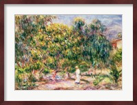 The woman in white in the garden of Les Colettes, 1915 Fine Art Print