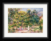 The woman in white in the garden of Les Colettes, 1915 Fine Art Print