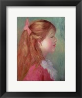 Young girl with Long hair in profile, 1890 Fine Art Print