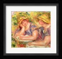 Two women in blue blouses, 1919 Fine Art Print