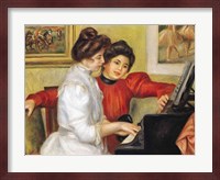 Yvonne and Christine Lerolle at the piano, 1897 Fine Art Print