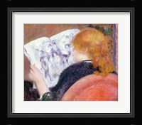 Young Woman Reading an Illustrated Journal, c.1880-81 Fine Art Print