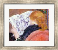 Young Woman Reading an Illustrated Journal, c.1880-81 Fine Art Print