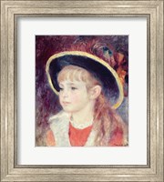 Portrait of a Young Girl in a Blue Hat, 1881 Fine Art Print