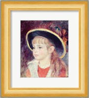 Portrait of a Young Girl in a Blue Hat, 1881 Fine Art Print