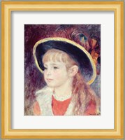 Portrait of a Young Girl in a Blue Hat, 1881 Fine Art Print