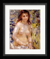 Study, Torso, effect of sunlight Framed Print
