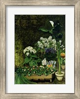 Flowers in a Greenhouse, 1864 Fine Art Print