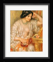 Gabrielle with Jewellery, 1910 Framed Print