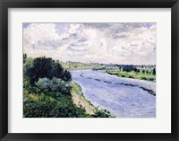 Barges on the Seine, c.1869 Fine Art Print