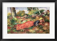 Young Girl Sleeping on the Grass Fine Art Print