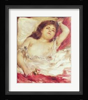 Semi-Nude Woman in Bed: The Rose, before 1872 Fine Art Print