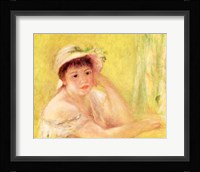 Woman in a Straw Hat, 1879 Fine Art Print