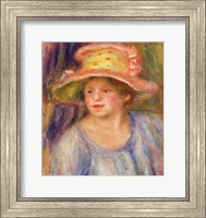 Woman with a hat Fine Art Print