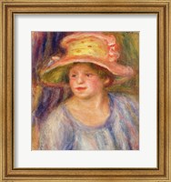 Woman with a hat Fine Art Print
