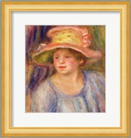 Woman with a hat Fine Art Print