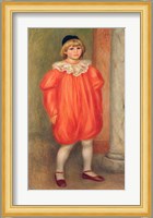 Claude Renoir in a clown costume, 1909 Fine Art Print