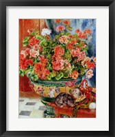 Geraniums and Cats, 1881 Fine Art Print