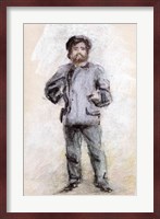 Portrait of Claude Monet - standing Fine Art Print