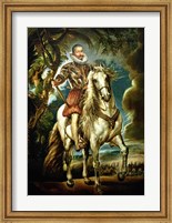 Equestrian portrait of the Duke of Lerma Fine Art Print
