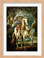Equestrian portrait of the Duke of Lerma Fine Art Print