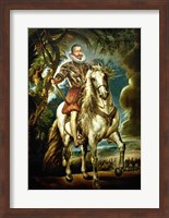 Equestrian portrait of the Duke of Lerma Fine Art Print