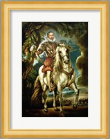 Equestrian portrait of the Duke of Lerma Fine Art Print