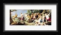 Diana and her Nymphs Surprised by Fauns, 1638-40 Fine Art Print