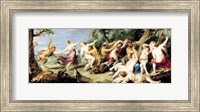Diana and her Nymphs Surprised by Fauns, 1638-40 Fine Art Print