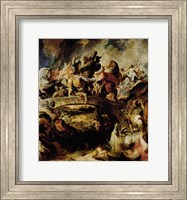 Battle of the Amazons and Greeks Fine Art Print