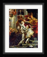 The Medici Cycle: The Coronation of Marie de Medici, detail of the crowning Fine Art Print