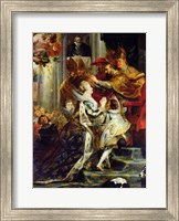 The Medici Cycle: The Coronation of Marie de Medici, detail of the crowning Fine Art Print