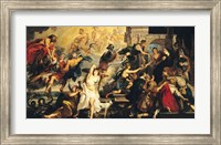 The Apotheosis of Henri IV and the Proclamation of the Regency of Marie de Medici Fine Art Print