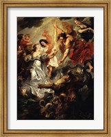 The Reconciliation of Marie de Medici and her son Fine Art Print