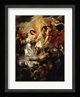 The Reconciliation of Marie de Medici and her son Fine Art Print