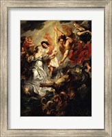 The Reconciliation of Marie de Medici and her son Fine Art Print