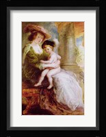 Helene Fourment - with child Fine Art Print