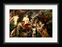 Minerva Protects Pax from Mars Fine Art Print