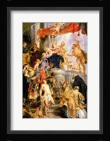 Enthroned Madonna with Child, Encircled by Saints Fine Art Print