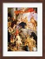 Enthroned Madonna with Child, Encircled by Saints Fine Art Print