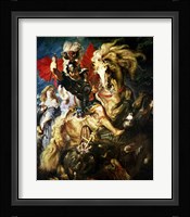 St. George and the Dragon, c.1606 Framed Print