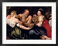 Lot and his daughters Fine Art Print
