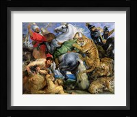 The Tiger Hunt Framed Print