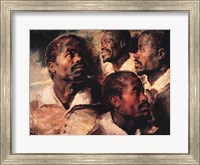 Studies of the Head of a Negro Fine Art Print
