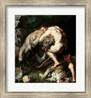 Hercules Fighting the Nemean Lion Fine Art Print